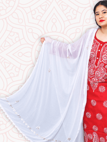 Chikankari Embroidery Dupattas