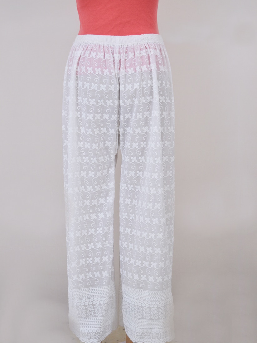 Chikankari pants online hotsell